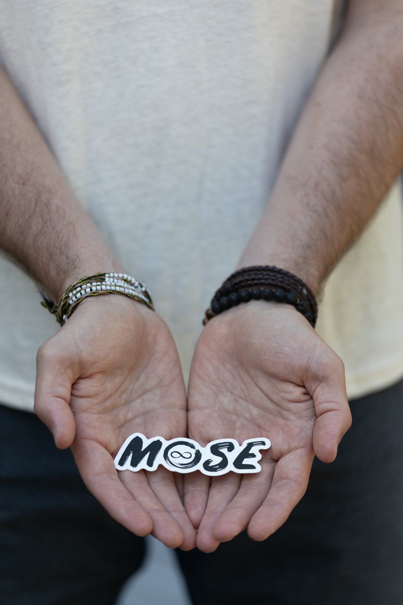 MOSE Logo Black & White Sticker